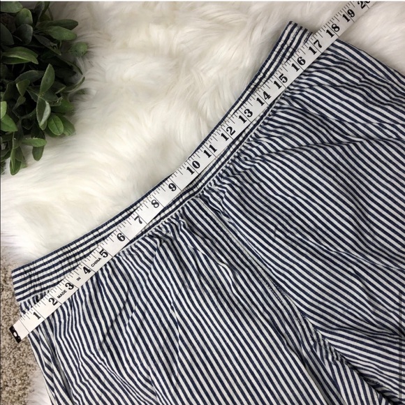 MADEWELL PULL-ON SIDE-TIE SHORTS - CHAMBRAY BLUE WHITE STRIPE - Picture 7 of 8